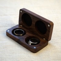 Walnut Ring Bearer Box 